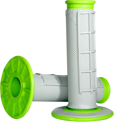 Renthal - Renthal Dual Compound Grips - Gray/Green - G191