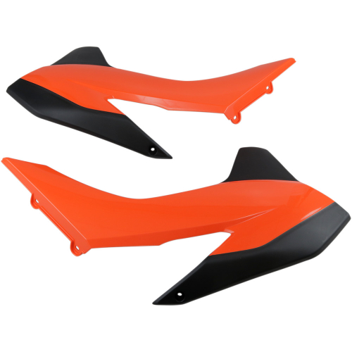 Acerbis - Acerbis Radiator Shroud - Orange/Black - 2314255225