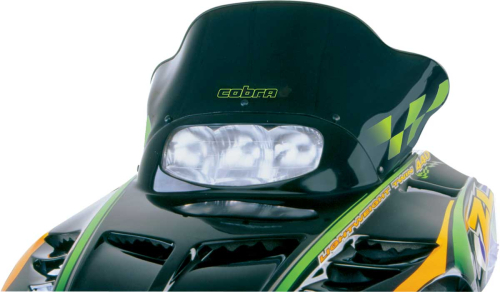 Powermadd - Powermadd Cobra Windshield - Low - 14in. - Black/Green Check - 12220