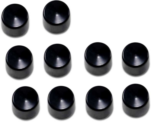 Drag Specialties - Drag Specialties Individual Black Bolt Cover - 3 /8in. hex bolt/ nut (deep 9/16in. wrench size; .620in. deep) - 2402-0161