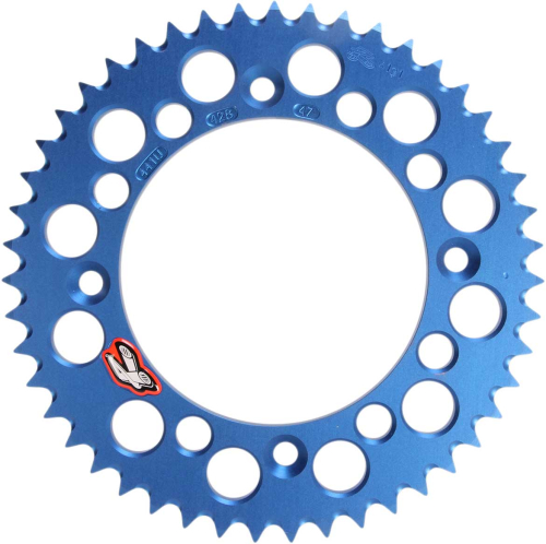 Renthal - Renthal Ultralight Rear Sprocket - 47T - Blue - 441U-428-47GPBU