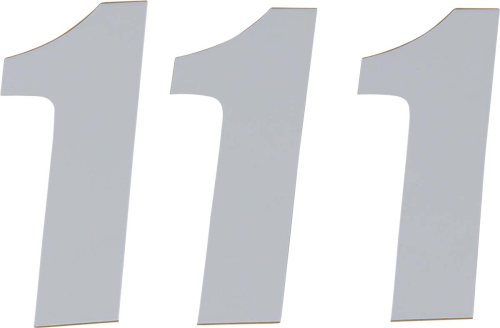 DCOR - DCOR Individual Numbers 6in. - No.1 - White - 45-16-1