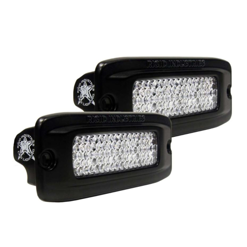 RIGID Industries - RIGID Industries SR-Q PRO Back Light Kit - Flush Mount Diffused - Pair - Black