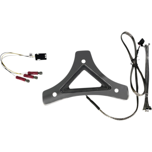 Custom Dynamics - Custom Dynamics Universal Run/Brake Backrest LED Lights - Chrome - CD-BR-UNV-C