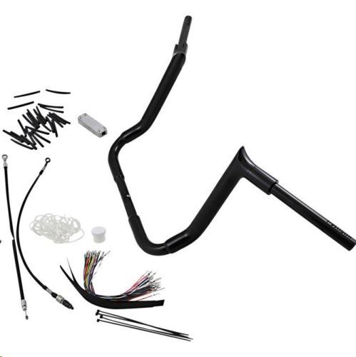 Fat Baggers, Inc. - Fat Baggers, Inc. 1-1/2in. EZ Install Pointed Top Handlebar Kit - Black - 809114-B