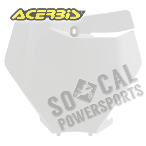 Acerbis - Acerbis Front Number Plate - White 20 - 2736276811