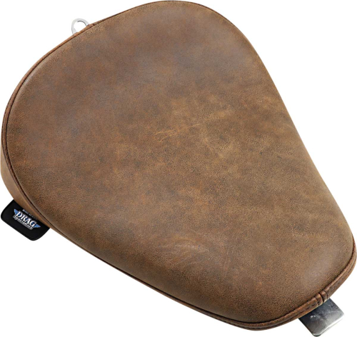 Drag Specialties - Drag Specialties Bobber-Style Solo Seat - Distressed Brown Leather - 0804-0742