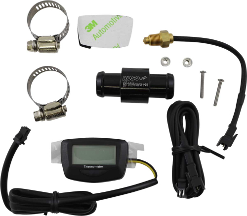 Koso North America - Koso North America Proton Water Temperature Gauge with 18mm Adapter - BA074200-18