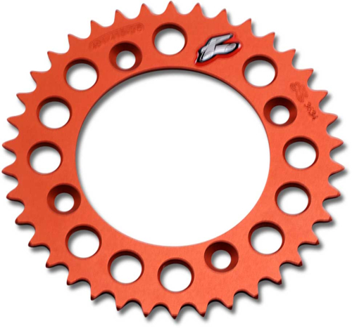 Renthal - Renthal Ultralight Rear Sprocket - Orange - 38T - 491--415-38P-OR