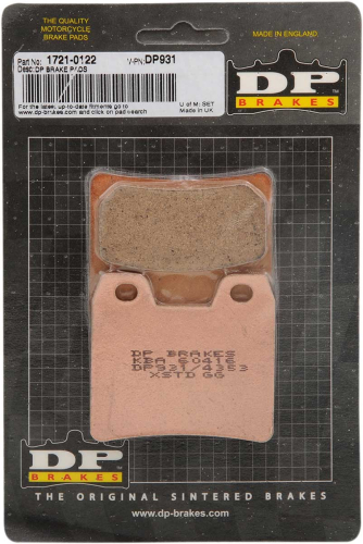 DP Brakes - DP Brakes Standard Sintered Metal Brake Pads - DP931