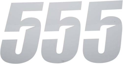 DCOR - DCOR Slash Series Individual Numbers 7in. - No.5 - White - 45-32-5
