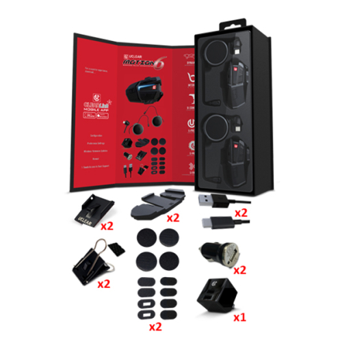 UClear - UClear Motion 6 Helmet Communicator - Dual Unit - 180509