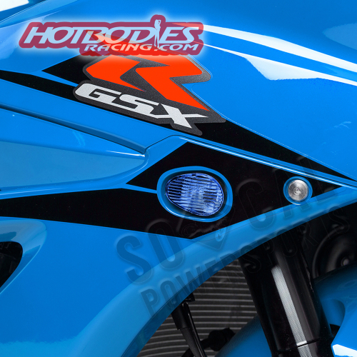 Hotbodies Racing - Hotbodies Racing Flush Mount Turn Signal/Mirror Block Offs - Blue - 61701-0102