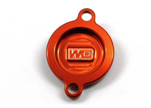 Works Connection - Works Connection Oil Filter Cover - Orange - 27-105