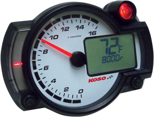 Koso North America - Koso North America RX2-NR GP-Style Race Tachometer - BA015000