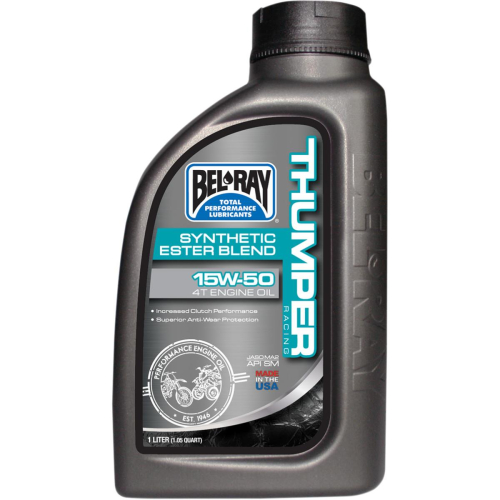 Bel-Ray - Bel-Ray Thumper Racing Synthetic Ester Blend 4T Engine Oil - 15W50 - 1L. - 99530-B1LW