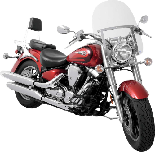 Memphis Shades - Memphis Shades Memphis Slim Windshield (9in. Cutout) - 17in. - Solar - MEM4229