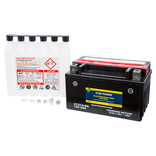 Fire Power - Fire Power Sealed AGM Battery - CTX7A-BS