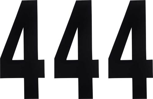 Factory Effex - Factory Effex Standard Numbers 8in. - Black - No. 4 - 02-4474