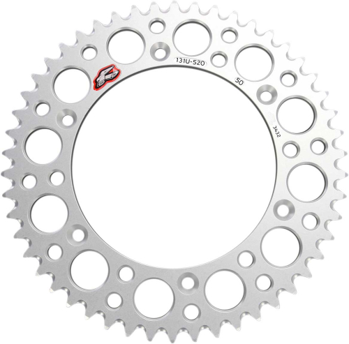Renthal - Renthal Ultralight Rear Sprocket - Silver - 50T - 131U-520-50GBSI
