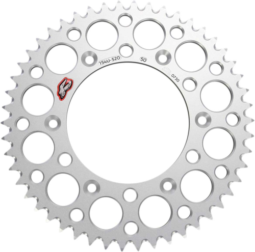 Renthal - Renthal Ultralight Rear Sprocket - Silver - 50T - 154U-520-50GRSI