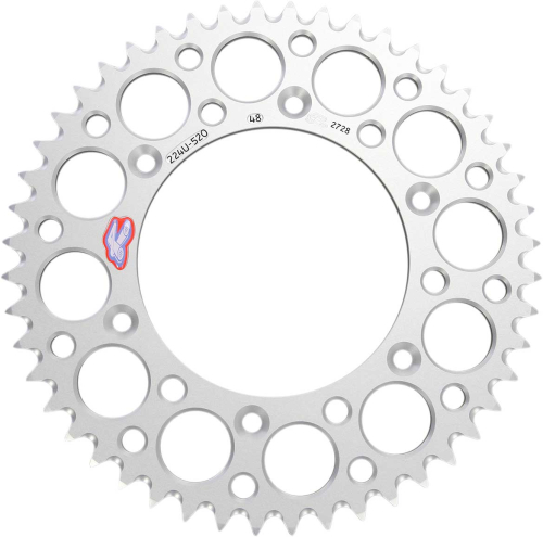 Renthal - Renthal Ultralight Rear Sprocket - Silver - 48T - 224U-520-48GPSI