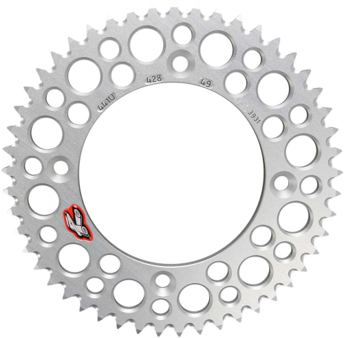 Renthal - Renthal Ultralight Rear Sprocket - Silver - 49T - 441U-428-49GPSI