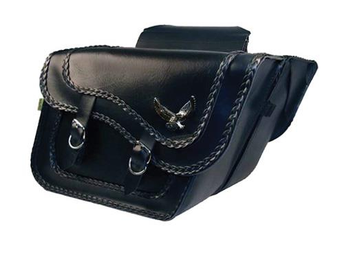 Willie & Max - Willie & Max Black Magic Compact Slant & Super Slant Saddlebags - 58736-20