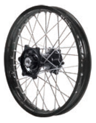 Dubya - Dubya MX Rear Wheel with Excel Rim - 2.15x19 - Black Hub/Black Rim - 70-3117BB