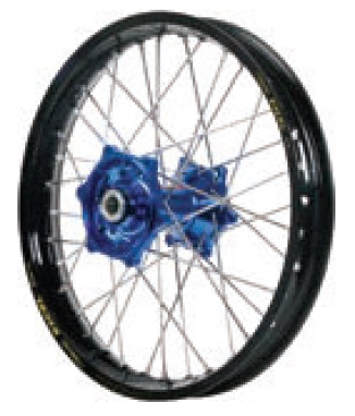 Dubya - Dubya MX Rear Wheel with Excel Rim - 2.15x19 - Blue Hub/Black Rim - 70-3117DB