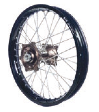 Dubya - Dubya MX Front Wheel with DID DirtStar Rim - 1.60x21 - Magnesium Hub/Black Rim - 70-4169MB