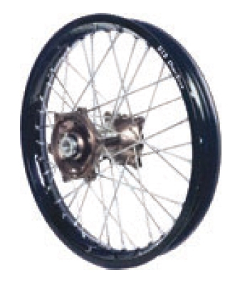 Dubya - Dubya MX Rear Wheel with DID DirtStar Rim - 2.15x19 - Magnesium Hub/Black Rim - 70-4168MB