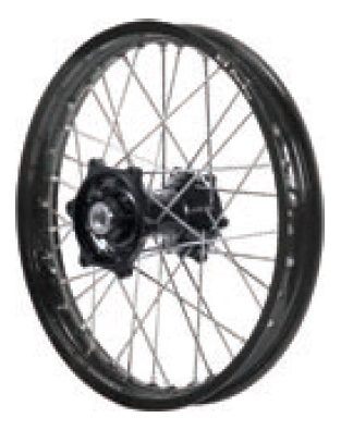 Dubya - Dubya MX Rear Wheel with Excel Rim - 2.15x18 - Black Hub/Black Rim - 70-3115BB