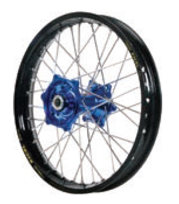 Dubya - Dubya MX Front Wheel with Excel Rim - 1.60x21 - Blue Hub/Black Rim - 70-3032DB