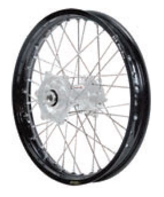 Dubya - Dubya MX Rear Wheel with Excel Rim - 2.15x19 - Silver Hub/Black Rim - 70-3117SB