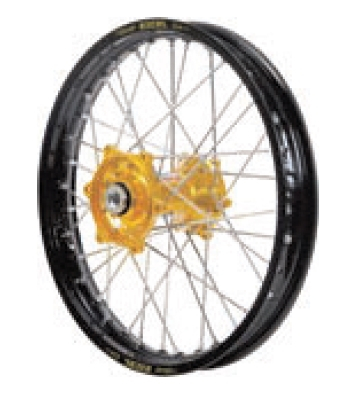 Dubya - Dubya MX Rear Wheel with DID DirtStar Rim - 1.85x19 - Gold/Black - 70-4116GB