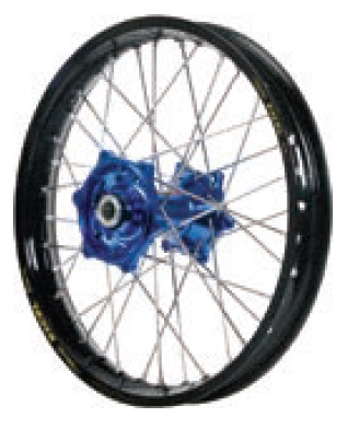 Dubya - Dubya MX Rear Wheel with Excel Rim - 2.15x19 - Blue Hub/Black Rim - 70-3119DB