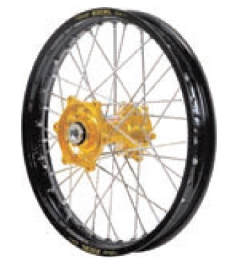 Dubya - Dubya MX Rear Wheel with DID DirtStar Rim - 2.15x18 - Gold/Black - 70-4115GB