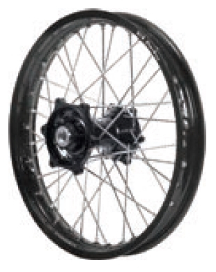 Dubya - Dubya MX Front Wheel with DID DirtStar Rim - 1.60x21 - Black Hub/Black Rim - 70-4175BB