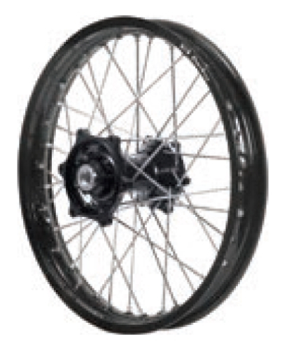 Dubya - Dubya MX Rear Wheel with DID DirtStar Rim - 2.15x18 - Black Hub/Black Rim - 70-4066BB