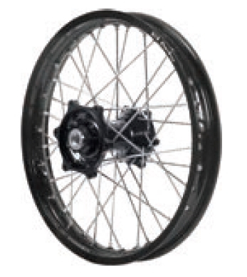 Dubya - Dubya MX Rear Wheel with DID DirtStar Rim - 2.15x18 - Black Hub/Black Rim - 70-4155BB