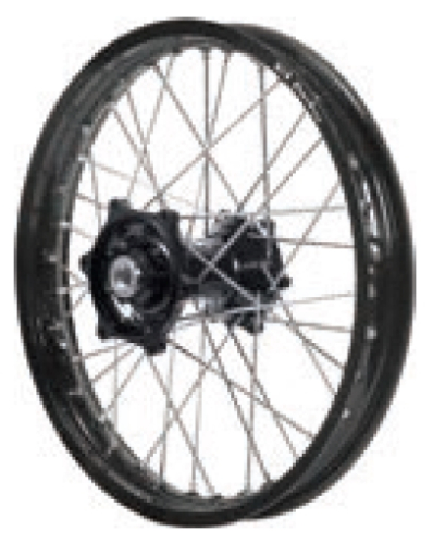 Dubya - Dubya MX Rear Wheel with Excel Rim - 2.15x18 - Black Hub/Black Rim - 70-3061BB