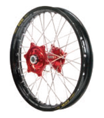 Dubya - Dubya MX Rear Wheel with DID DirtStar Rim - 2.15x18 - Red/Black - 70-4115RB