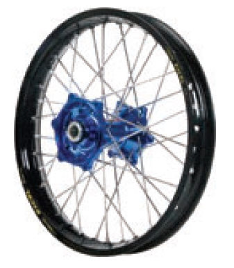 Dubya - Dubya MX Front Wheel with DID DirtStar Rim - 1.60x21 - Blue Hub/Black Rim - 70-4131DB