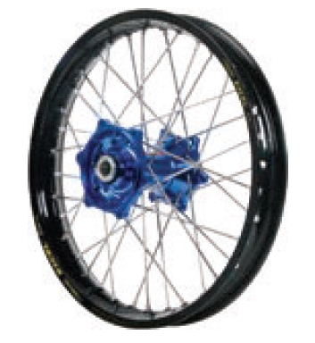 Dubya - Dubya MX Rear Wheel with Excel Rim - 1.60x12 - Blue Hub/Black Rim - 70-3186DB