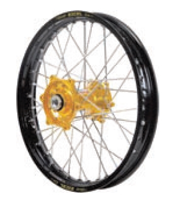 Dubya - Dubya MX Rear Wheel with Excel Rim - 2.15x19 - Gold Hub/Black Rim - 70-1125GB