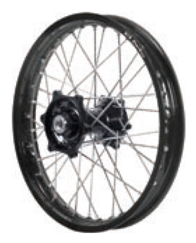 Dubya - Dubya MX Front Wheel with DID DirtStar Rim - 1.60x21 - Black Hub/Black Rim - 70-4000BB