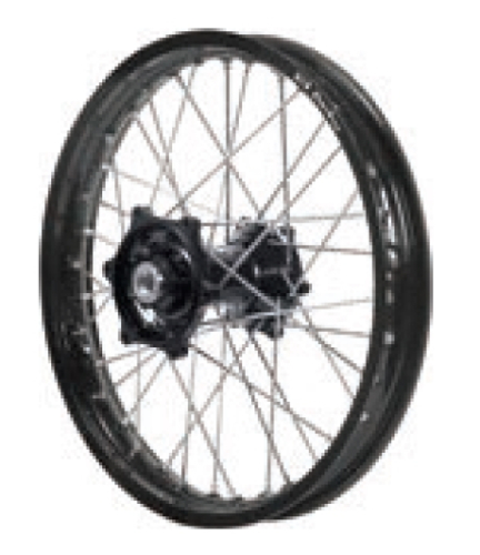 Dubya - Dubya MX Rear Wheel with DID DirtStar Rim - 2.15x19 - Black Hub/Black Rim - 70-4156BB