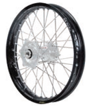 Dubya - Dubya MX Rear Wheel with Excel Rim - 2.15x18 - Silver Hub/Black Rim - 70-3120SB