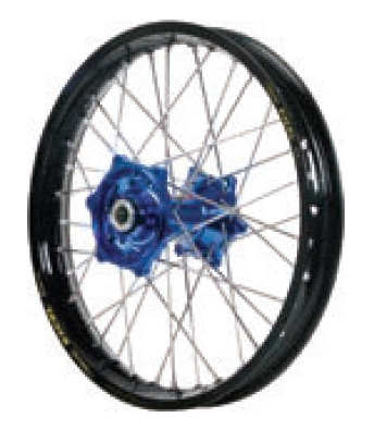 Dubya - Dubya MX Front Wheel with Excel Rim - 1.60x21 - Blue Hub/Black Rim - 70-3175DB